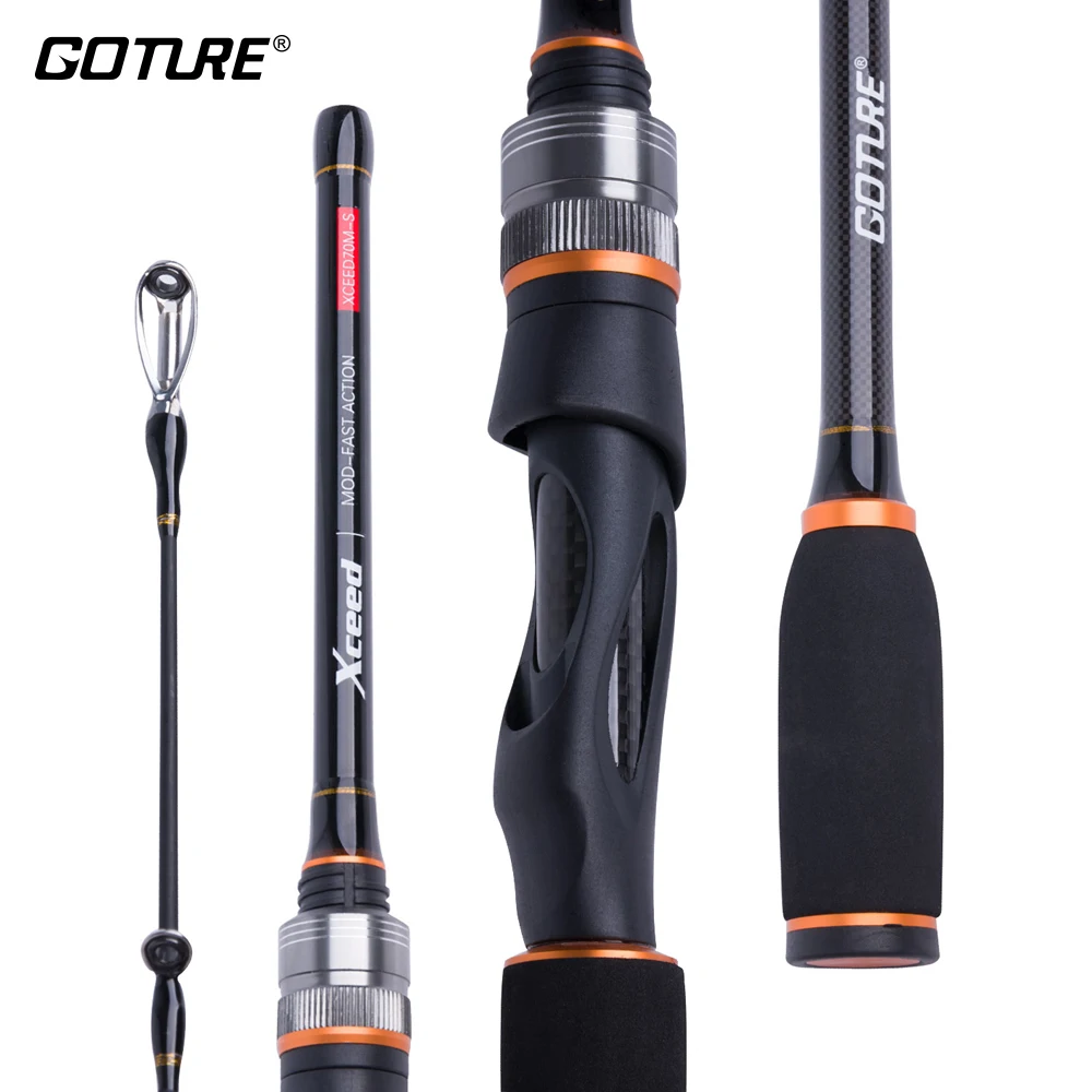 Goture 1.98M 2.1M Lure Fishing Rod Spinning Casting M/MH Power Light 4