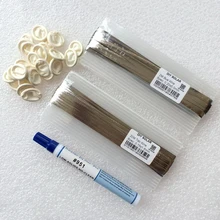 20m Tab Wire & 2m Busbar Wire & 1pc flux pen & 20pcs anti-stastic finger cots DIY Mono Poly Sunpower solar cells panel soldering