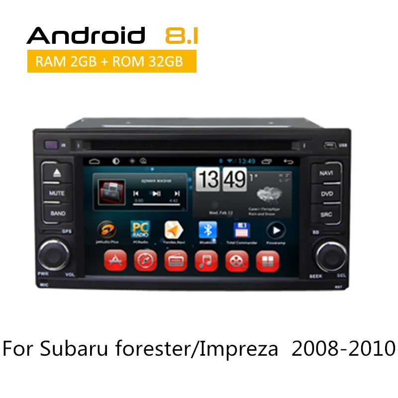 Automotivo мультимедийный плеер ForSubaru forester/Impreza 2008 2009 2010 Android головное устройство 2 Din