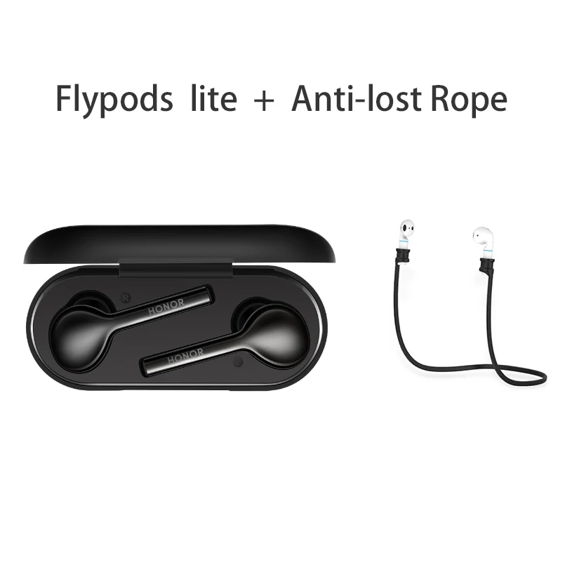 Black HUAWEI HONOR FlyPods Lite IP54 водостойкая TWS беспроводная Bluetooth гарнитура голосовой помощник Bluetooth 4,2 наушники - Цвет: Black