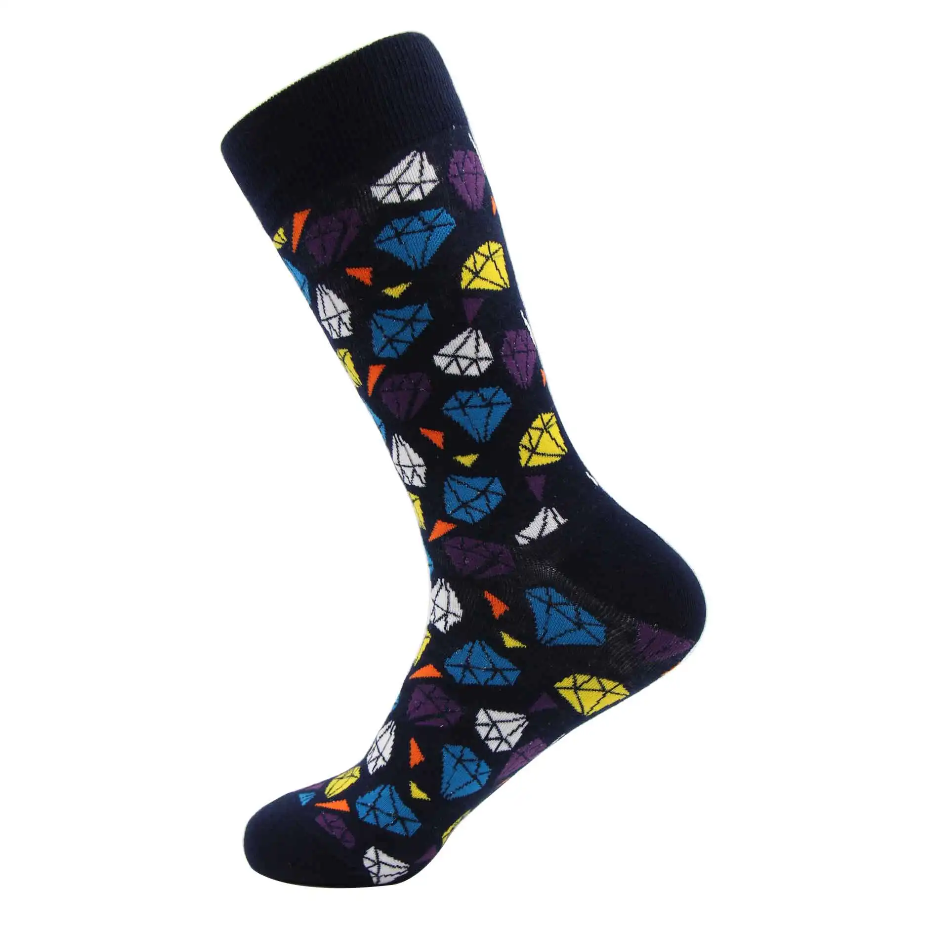WH SOKKEN забавные мужские новые носки из чесаного хлопка шар с водородом компрессионный хип-хоп Повседневный стиль для новинок подарки 25 цветов - Цвет: SKDI001