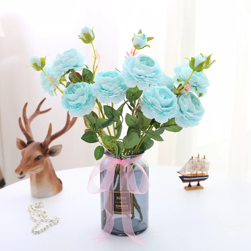 silk peonies artificial flower (2)