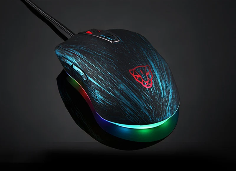 Motospeed V60 RGB игровая мышь для геймера Программирование 5000 dpi USB компьютер 7 кнопок Wried Оптические мыши с подсветкой дышащий светодиодный для ПК Lap