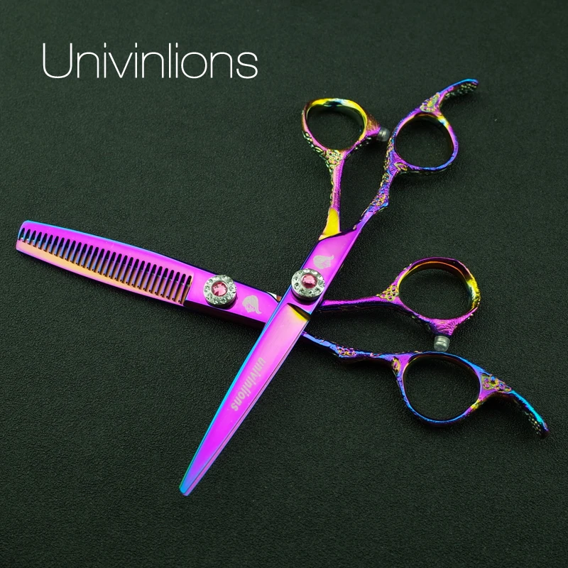 Парикмахерские ножницы univinlions 440C для левой руки 6 дюймов|hand scissors|hairdressing sissorsthinning
