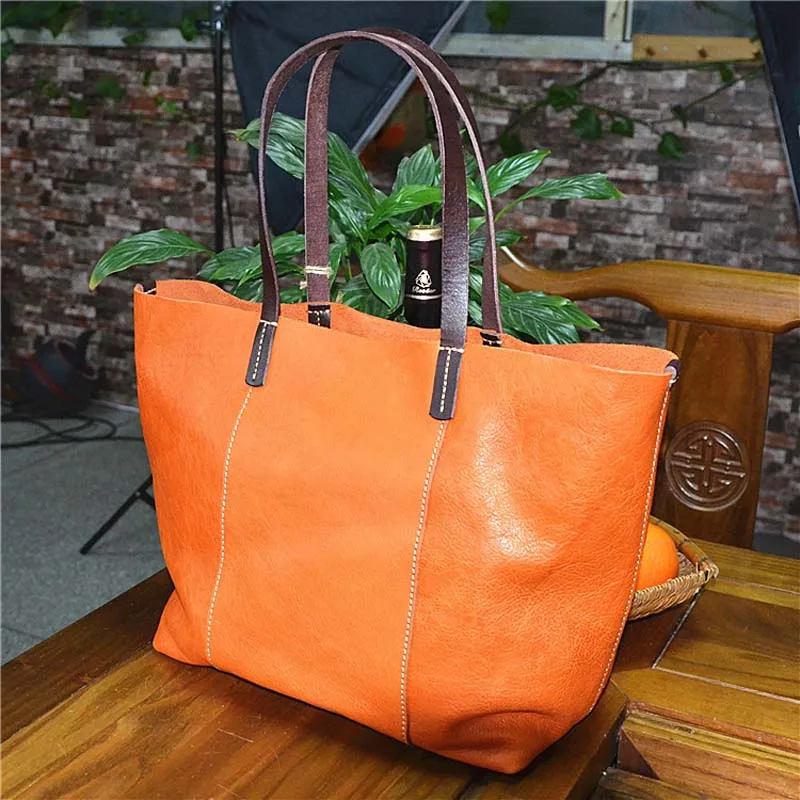 

AETOO New women's bag planted suede women's bag retro oil wax head layer simple bag in the bag