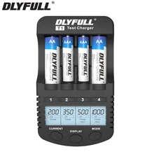 DLYFULL T1 AA Battery Charger for nimh nicd AA AAA Rechargeable batteries carregador de bateria Smart battery charger usb