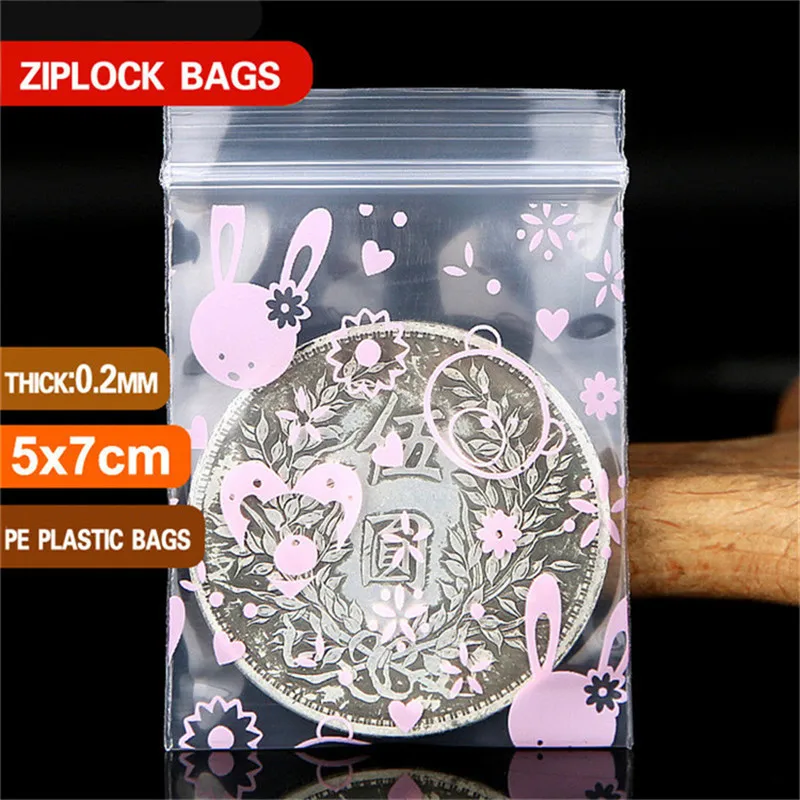 Толстые 0,2 мм маленькие цвета пластиковые сумки на молнии Ziplock сумка Ziplock Pill Pack сумки мини-пакеты на молнии пластиковые упаковочные сумки