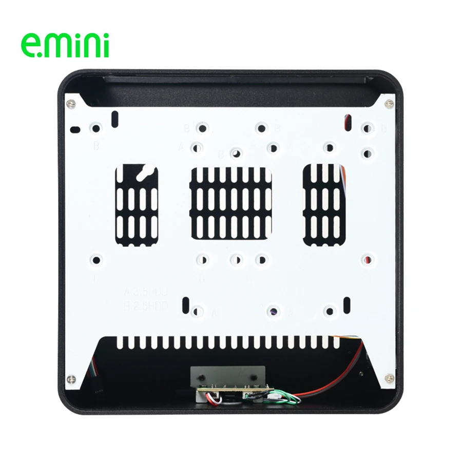 E.MINI H65S Mini ITX корпус компьютера алюминиевый для настольного ПК с двумя USB2.0 офиса