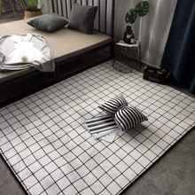 Nordic утолщаются ковры для гостиной спальня журнальный столик коврик плавающее окно фланель дома ковер ребенка ползать мягкие ковры
