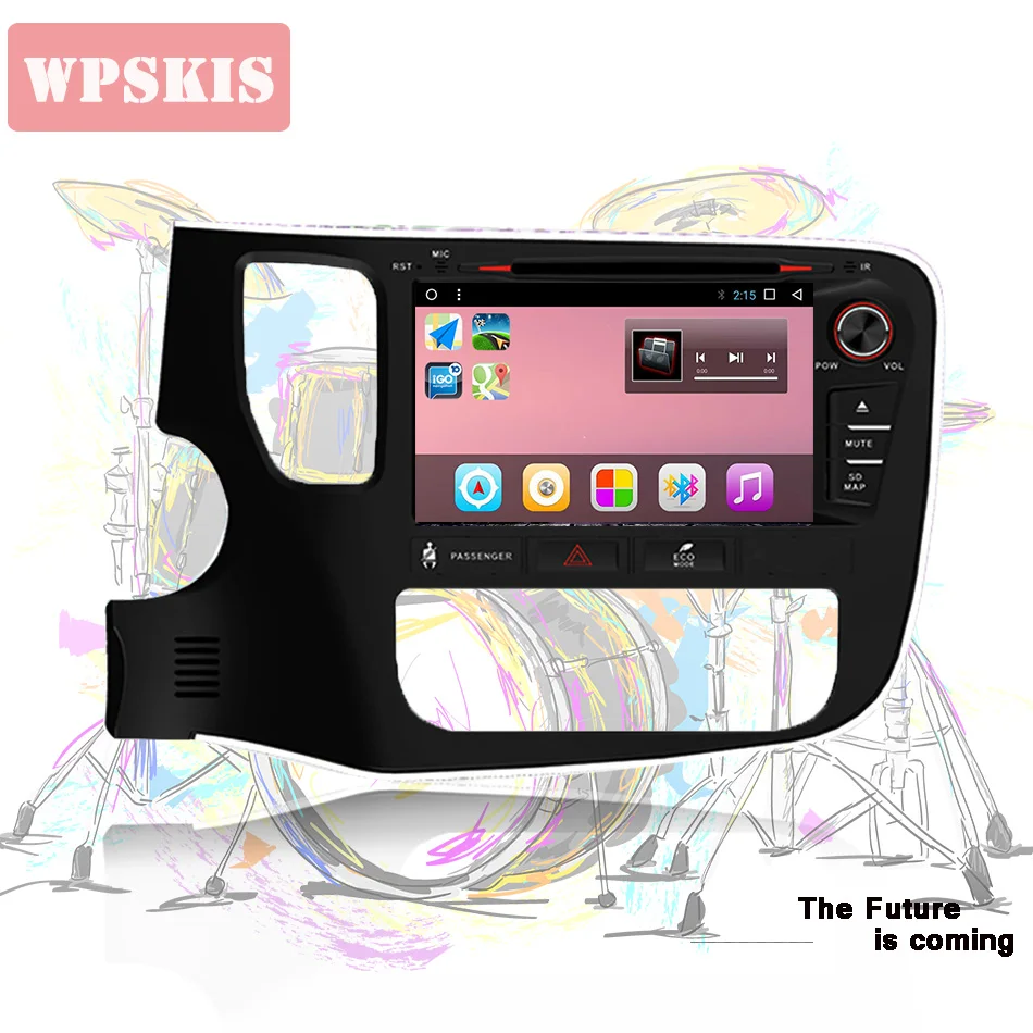 Clearance octa core Android 9.0 Car DVD CD radio audio stereo pc tablet tape recorder headunit For Outlander 2014 2017 gps sat nav bt sd 0