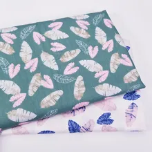 50x40 см хлопчатобумажная ткань с принтом стиль листьев DIY шитье uphostery ремесло для детей и детские стеганые одеяла простыни платье материал