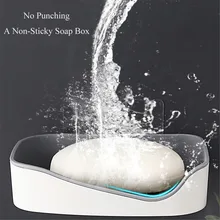 Настенный мыльница ящик для хранения для ванной комнаты дренаж для мыла блюдо на присосках путешествия мыло блюдо коробка держатель гигиенический легко Топы