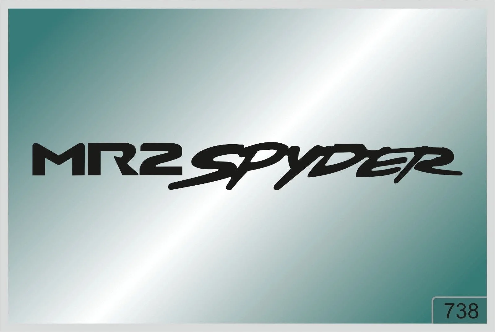 

For Mr2 spyder -2 pcs. stickers - HIGH QUALITY DECALS - different colors 738