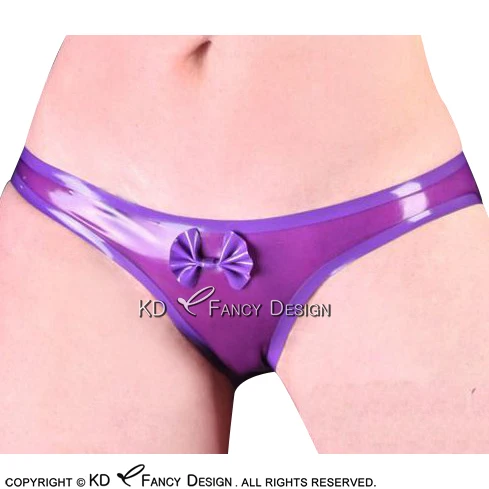 

Sexy Latex Panties With Flowers Decoration Rubber Shorts Underpants Underwear Pants Plus Size DK-0145