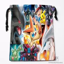 Custom Pokemon Drawstring Bags Travel Storage Mini Pouch Swim Hiking Toy Bag Size 18x22cm#0412-03-33