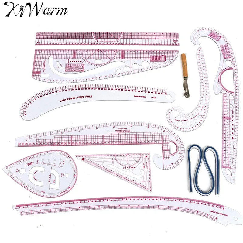 10 styling design ruler french curve curve set cutting