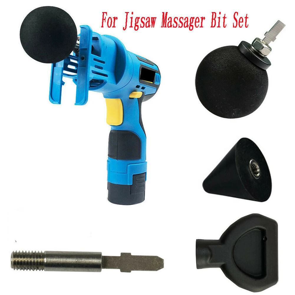 

6pcs Massager Pain Relief Body Adapter Attachment Percussion Massage Neck Tool Muscle Therapy EVA Relieve Jigsaw Shoulder Back