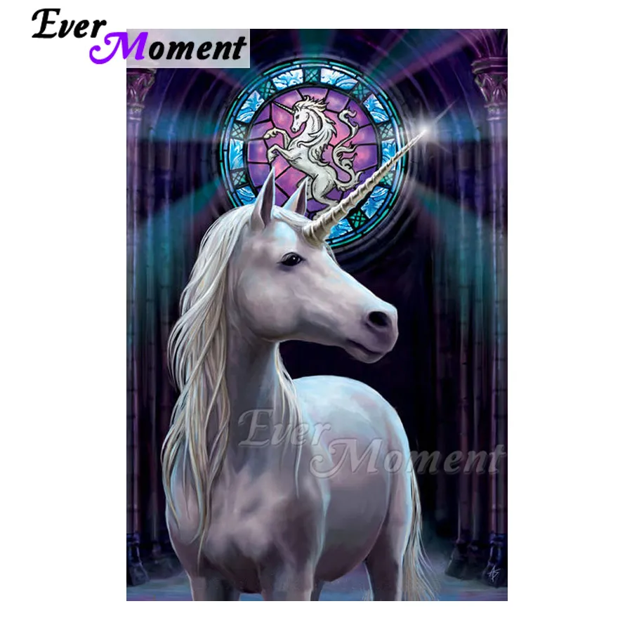 

Ever Moment Diamond Painting 5D DIY Handmade Unicorn Mosic Full Square Drill Picture Of Rhinestone Diamond Embroidery S2F2087