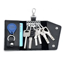 Women's& Men's Coin Purse Genuine Leather Car Key Case Wallets Card Holder Keys Hanging Men promotion rfid