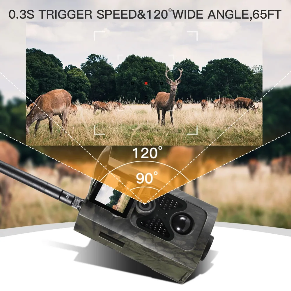 Фотоловушка SUNTEKCAM HC 550LTE 4G камера для охоты 16 МП фото и видеосъемки игр с