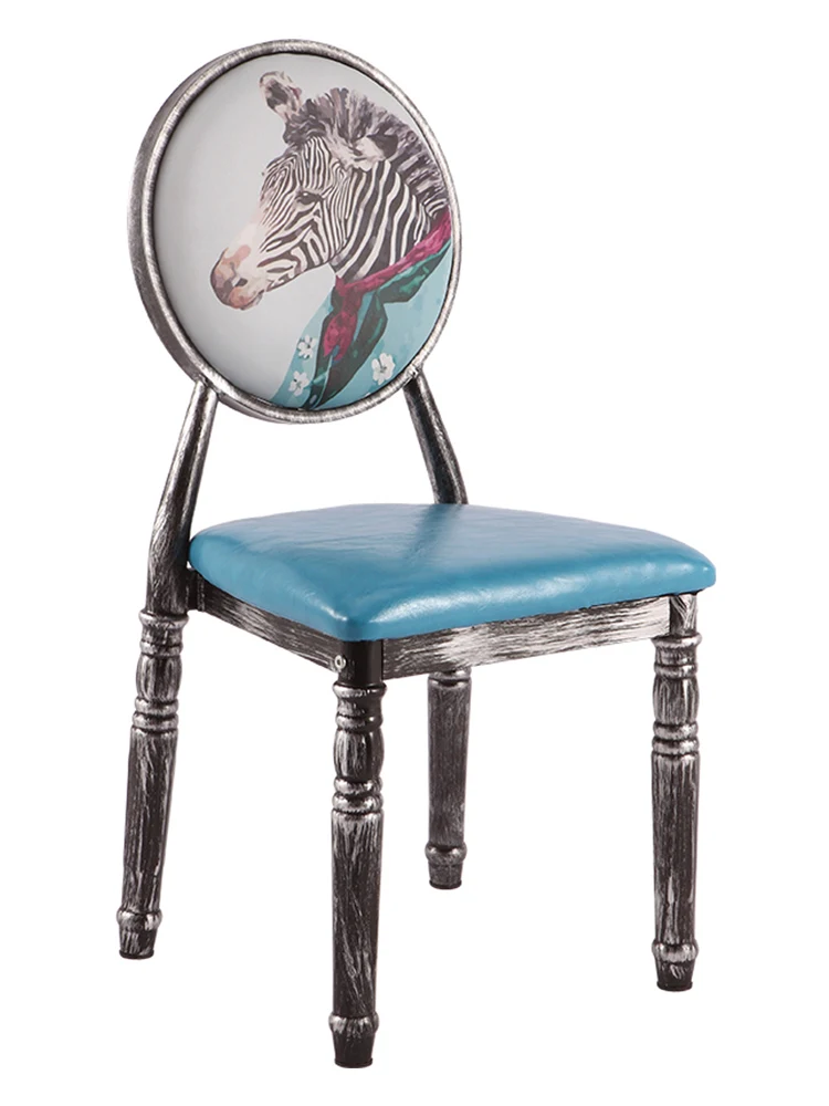 

2Retro Home Dining Chairs Hotel Reception Chairs Upholstered Chairs For Cafeteria/bedroom/living /patio/makeup/manicure