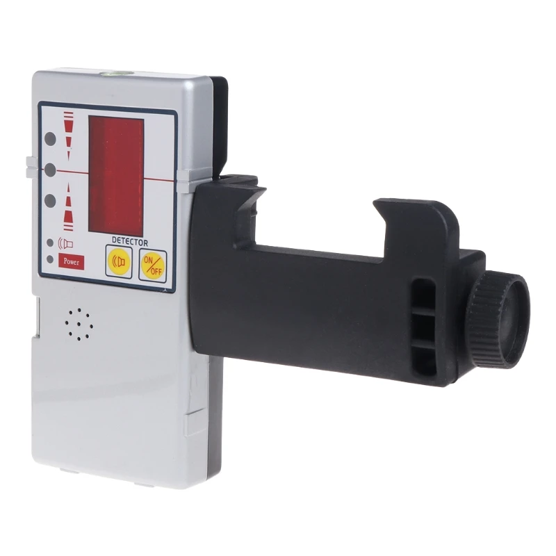 

635nm Compatible Red Beam Leveling Cross Line Laser Receiver Detector with Clamp #0616