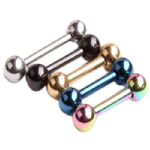 

Colorful TITANIUM TRAGUS CARTILAGE Helix Ear Rings Stud Barbell Piercing Jewelry Random Color