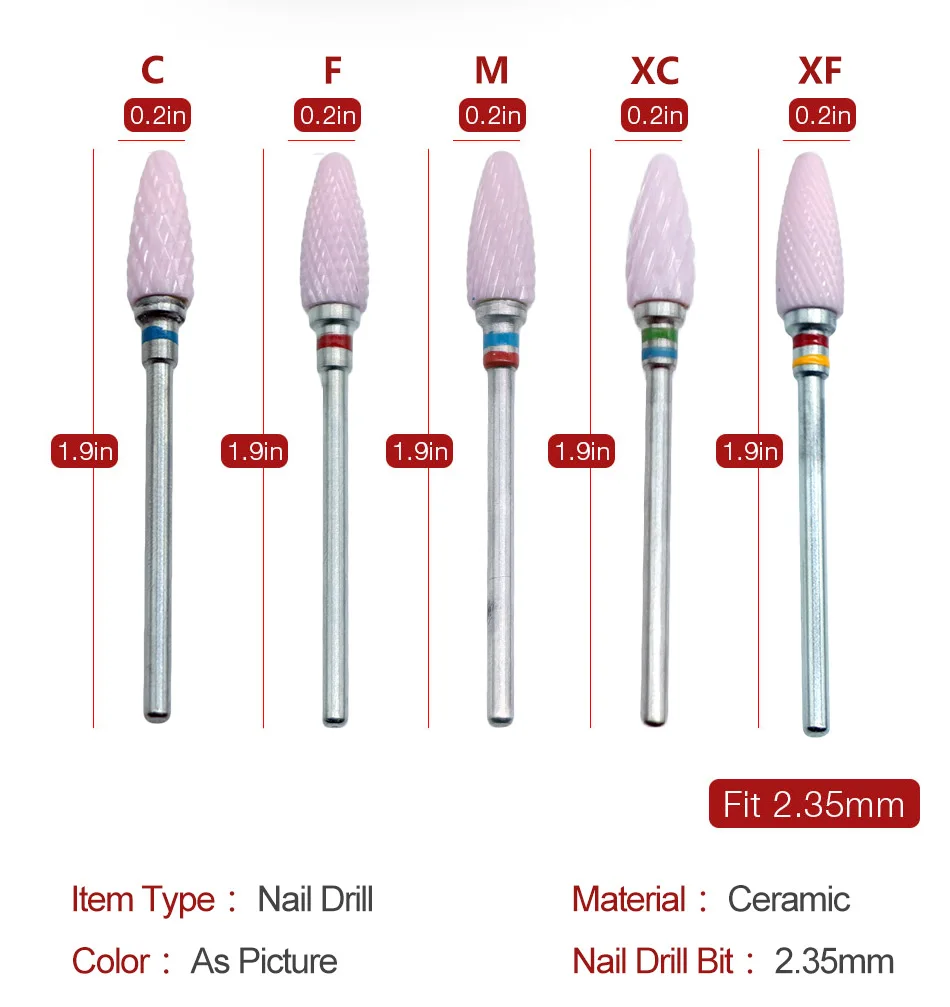 1 шт., розовая мельница, керамический сверло для ногтей, электрические маникюрные машинки для педикюра, маникюрный салонный инструмент, машинка для маникюра, аксессуары