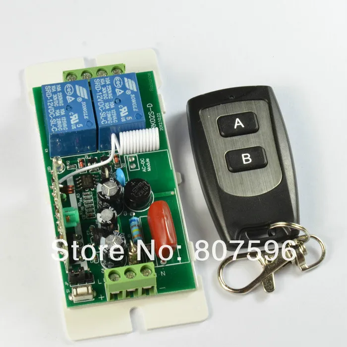 

High Power AC220V 10A 2 CH Wireless Remote Control Radio Controller Switch Switch 220V 2CH Receiver and Transmitter