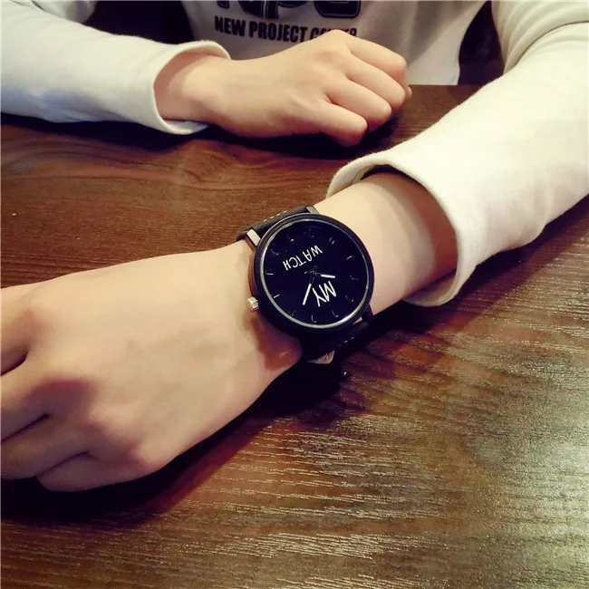 Ретро простые женские часы модные мужские женские парные часы дропшиппинг унисекс черные белые повседневные кварцевые наручные часы