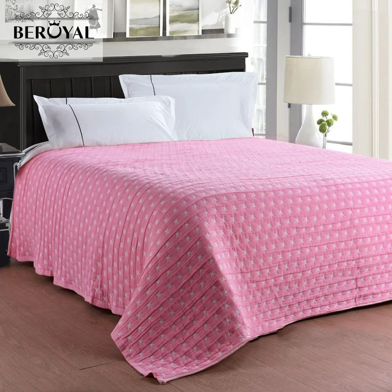 2017 New Arrival 100 Cotton Blanket Star Breathable Throw Blankets