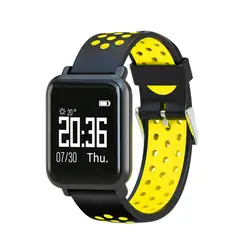 SN60 мягкий силиконовый ремешок Smartwatch сна монитор сердечного ритма Водонепроницаемый спортивные Smart Band 4,0 Bluetooth часы 2018