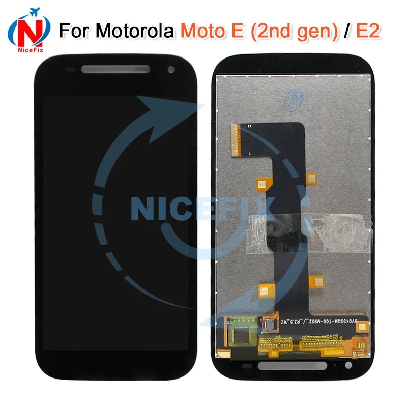 ЖК-дисплей для Motorola E2 2nd E + 1 XT1505 XT1524 XT1511 XT1527 кодирующий преобразователь сенсорного