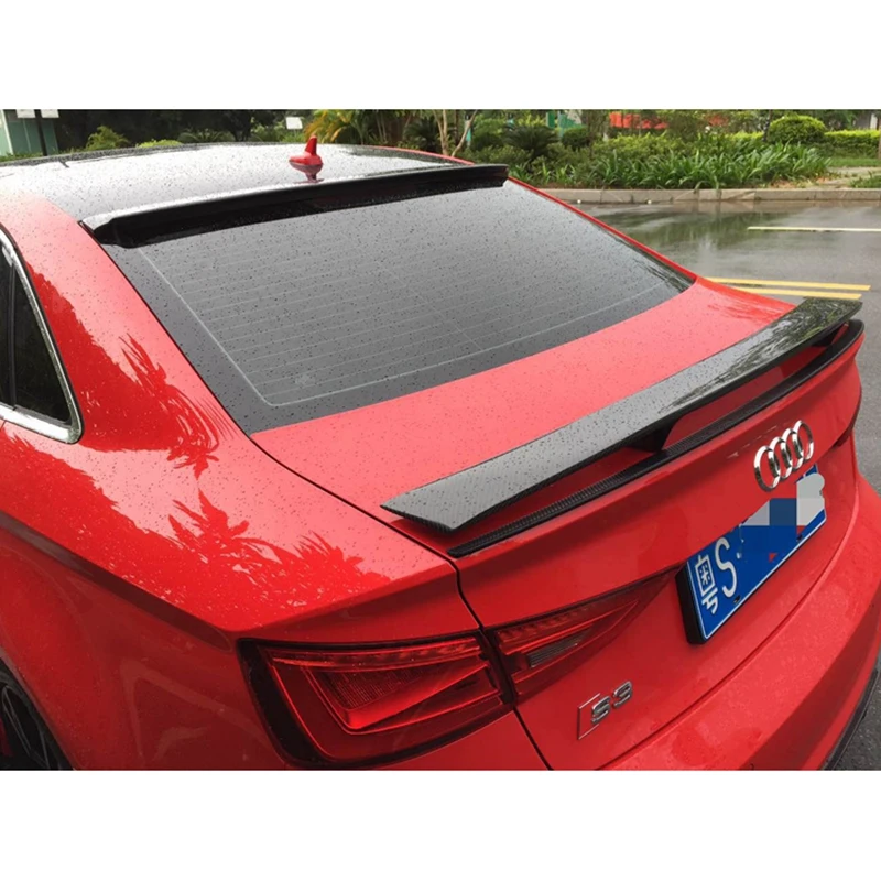 For Audi A3 sedan roof spoiler A3 S3 rear spoiler carbon fiber 2014