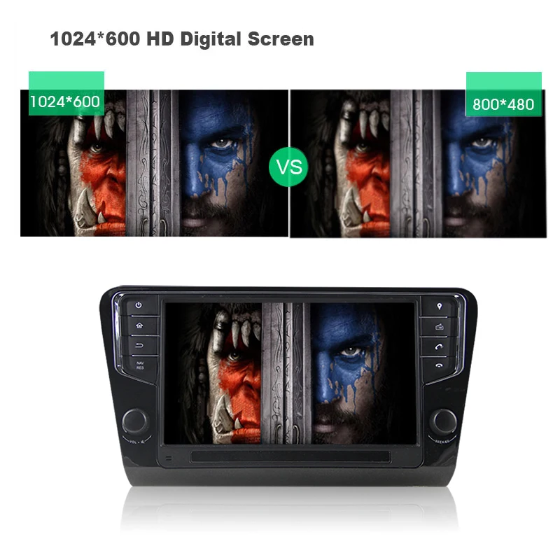 Best Ancluu 4G RAM Android 9.0 9" Car DVD Player For Skoda Octavia 2014 2015 2016 2017 Car Radio Stereo GPS with Wifi bluetooth 13