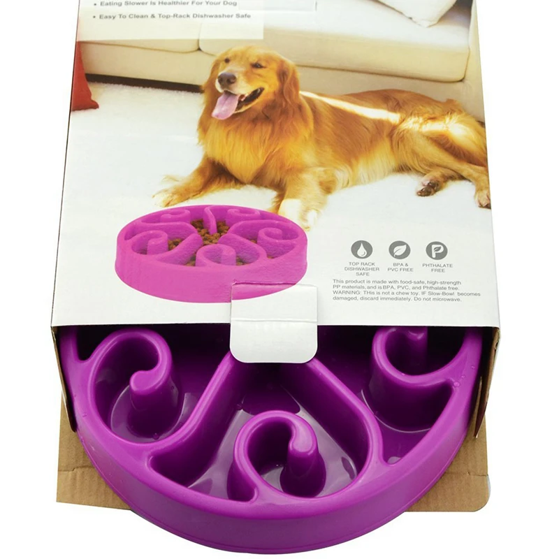 Цветочный лабиринт модный дизайн; для собаки предотвращающее удушье устройство для кормления собак медленное употребление чаши для домашних животных предотвращает глютонное ожирение миски для собак анти дроссель