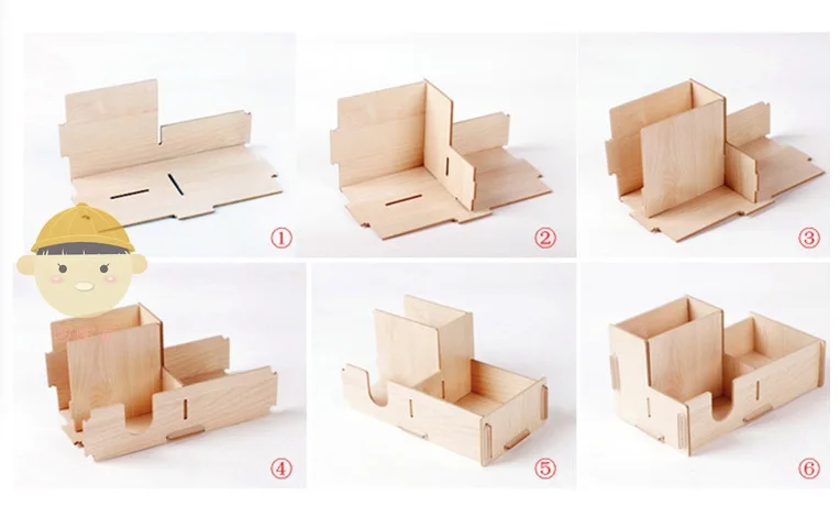 Gift Box Maze Picture More Detailed About Free Shipping Free Shipping Korea Office Desktop Wood Diy 3cell Makeup Clean Up Cosmetic Box Pen Storage