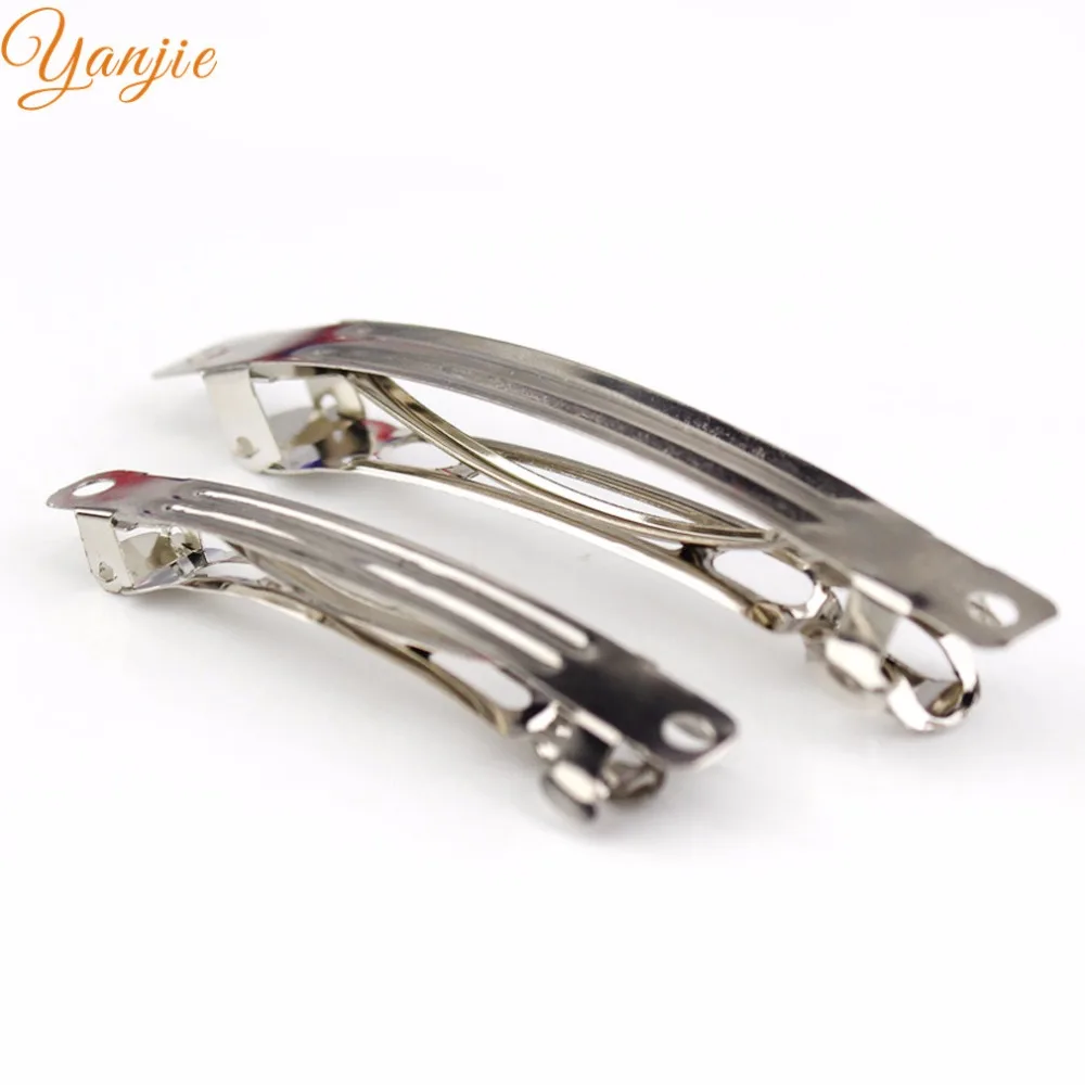 100pcs/lot 58/78mm Alloy French Clip Boutique Hair Clips Hairpins For