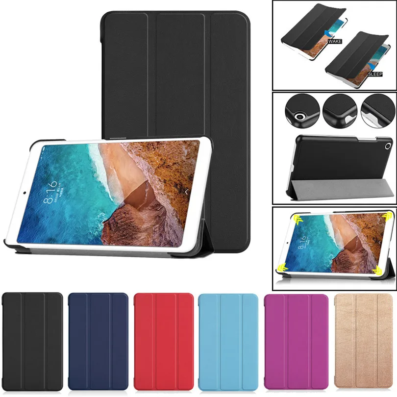 2018 новый Тонкий Магнит оригинальный для Xiaomi MiPad 4 8 0 mi pad чехол ПУ ПК Смарт Флип Авто