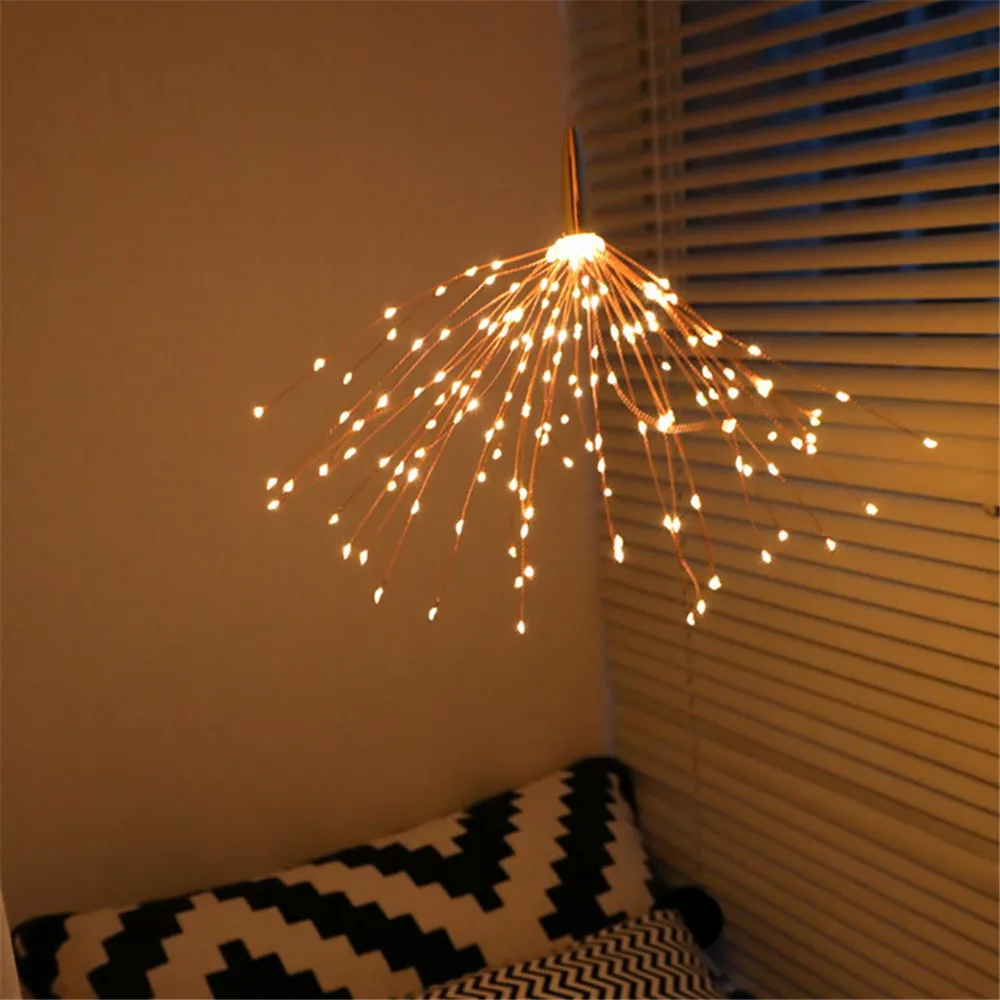 Hanging Foldable LED Copper Wire String light DIY Fairy Firework Holiday Garland Christmas lamp Outdoor Decoration Twinkle light Hanging Foldable LED Copper Wire String light DIY Fairy Firework Holiday Garland Christmas lamp Outdoor Decoration Twinkle light