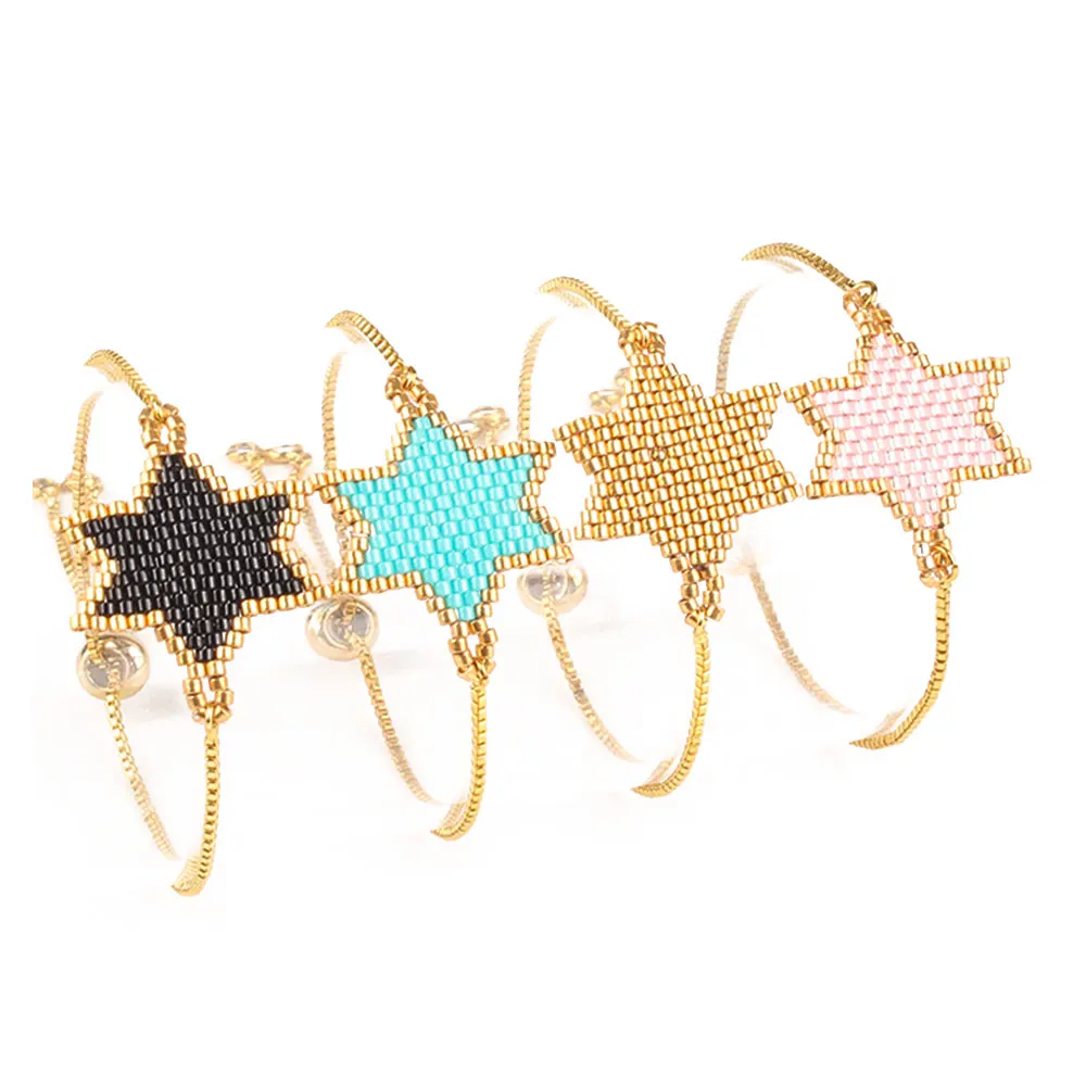 

Fashion Insta Shinus 10pcs/lot MIYUKI Bracelet Star Pattern Miyuki Design Bohem Bileklik Miyuki Beads Pulseras Summer Jewelry 19