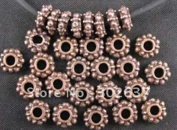 

FREE SHIPPING 600Pcs Antiqued copper plt Daisy spacer beads A712C