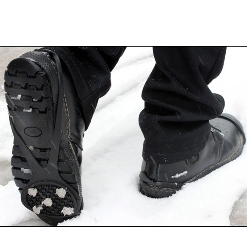 JUP Ultra-light Portable Silicone Anti-skid Crampons Winter Outdoor Snow Anti-skid Snow Board Shoe Cover ice Claw Walking Shoes