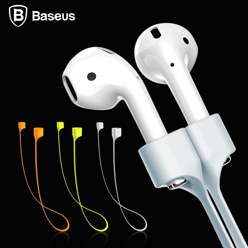 BASEUS For Apple Airpods Bluetooth Wireless Earphone Strap Silicone Cable Cord Accessories