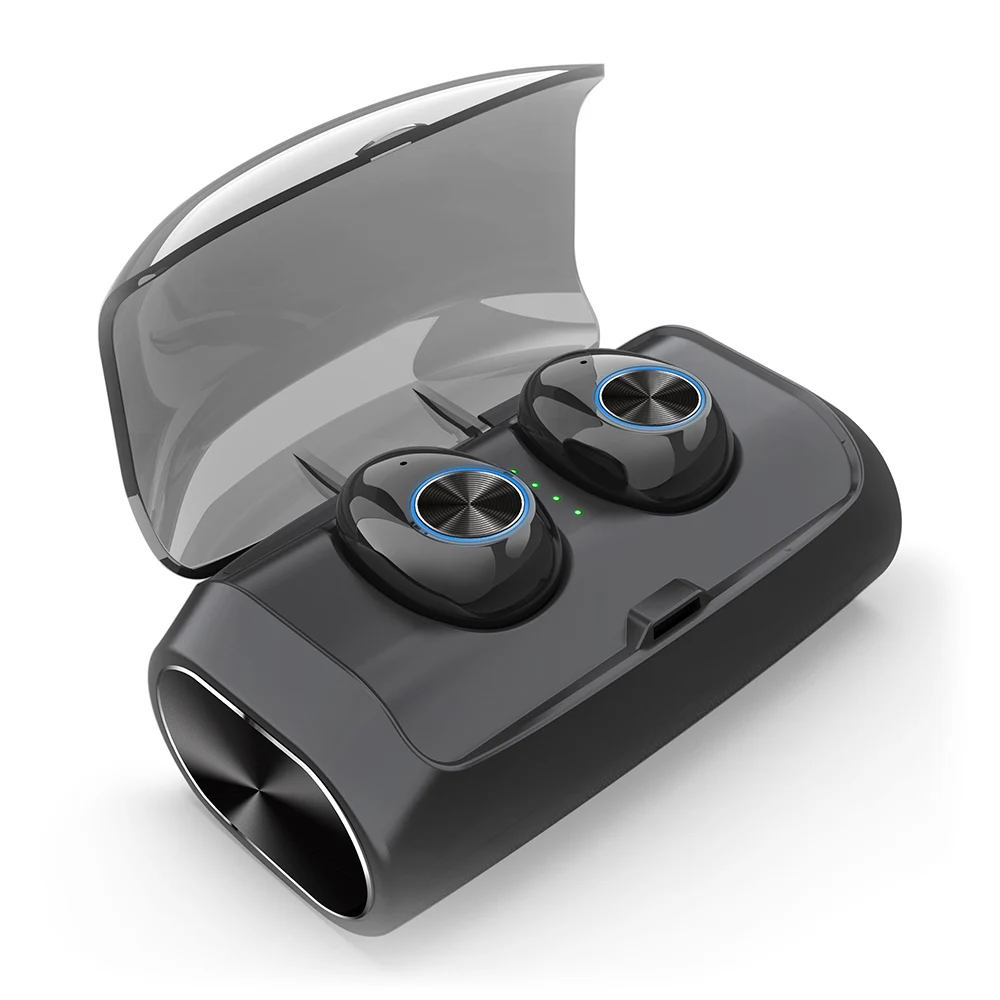 Baratos Auriculares Bluetooth V6 TWS auriculares inalámbricos en la oreja BT 5,0 auriculares estéreo vida impermeable auriculares inalámbricos con caja de carga bess