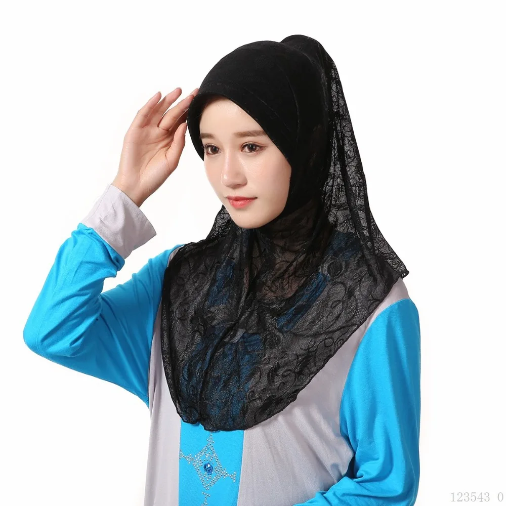 

Under Hat Cap Bone Bonnet Ninja Inner Hijabs Women Muslim Islamic Wrap Headscarf Neck Full Cover Scarf 12 Colors