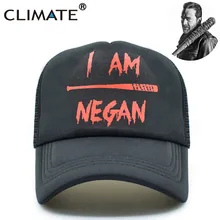 Климат ходячая Кепка Negan Trucker, команда нигана, летняя кепка, крутые черные регулируемые кепки с сеткой для мужчин и женщин, сетчатая Кепка s, шапки для мужчин