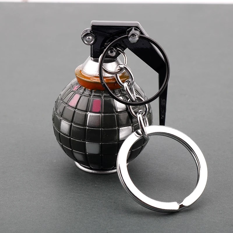 

FPS Game Boogie Bomb Key Holder Chain Grenade Model Key Buckle Weapon Key Ring Key Accessories Keychain Keyring Pendant