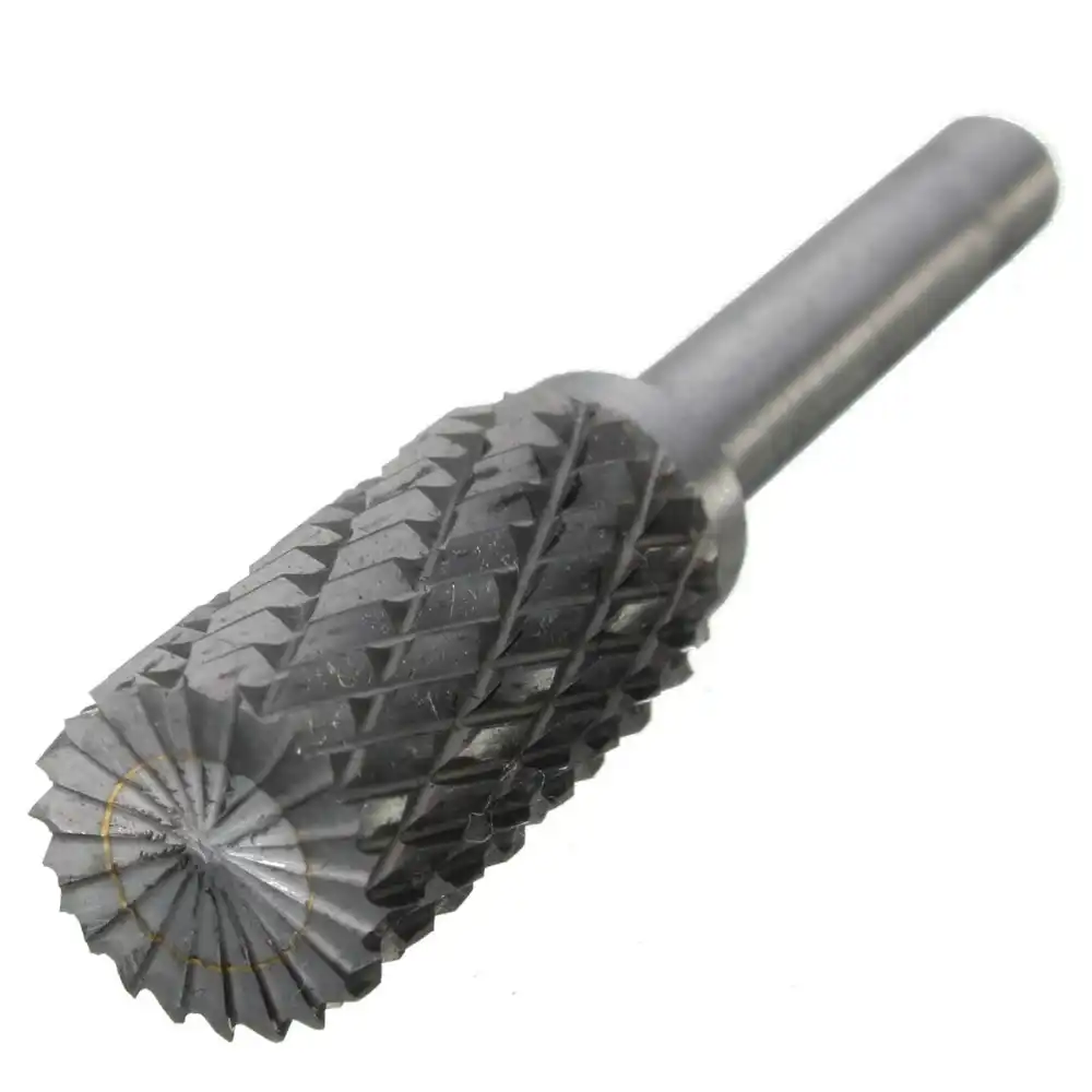 5pcs 12mm Head Tungsten Carbide Rotary Point Burr Die Grinder Bit 6mm