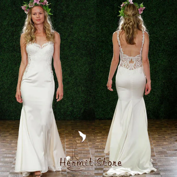 Zm0007 Sexy Low Back Wedding Dress Patterns Free Mermaid Tail